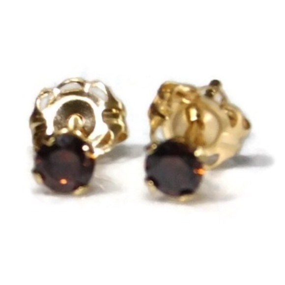 Moodtherapy Jewelry 4k Gold Chocolate Diamond Stud Earrings Poshmark